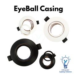 [Ready Stock] Eyeball Casing Single Round Black & White