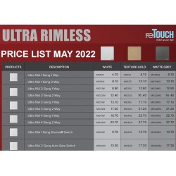 Price List Ultra ReTouch 2022