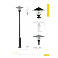 OUTDOOR LAMP POLE
